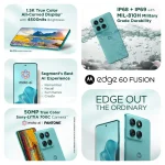 ⁦Motorola Edge 60 Fusion Dual Sim – 256GB, 12GB Ram, 5G⁩ - الصورة ⁦3⁩